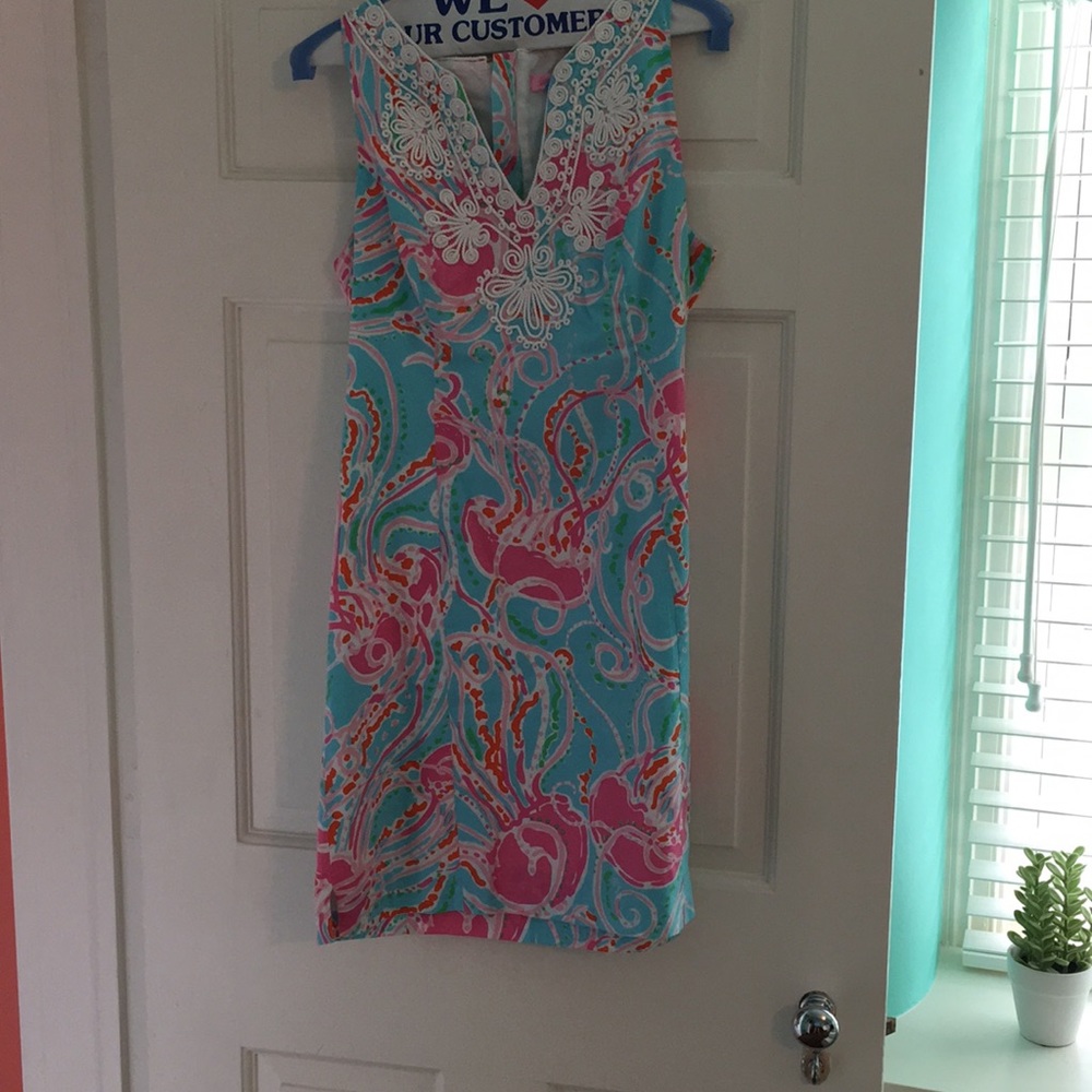 Lilly Pulitzer jellies be jamming shift dress
